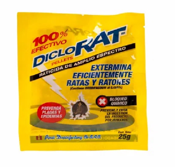 Raticida 25g Diclorat