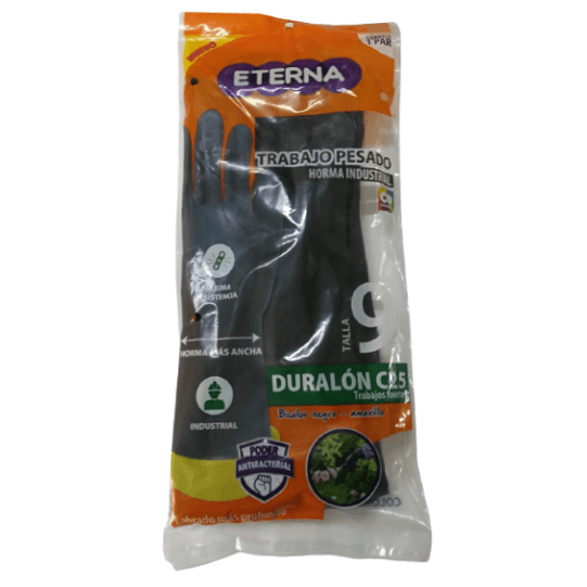 Guantes Latex Duralon 9 C-25 Eterna