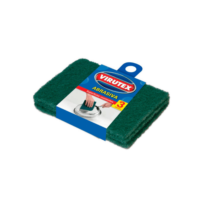 Esponja Verde 3u