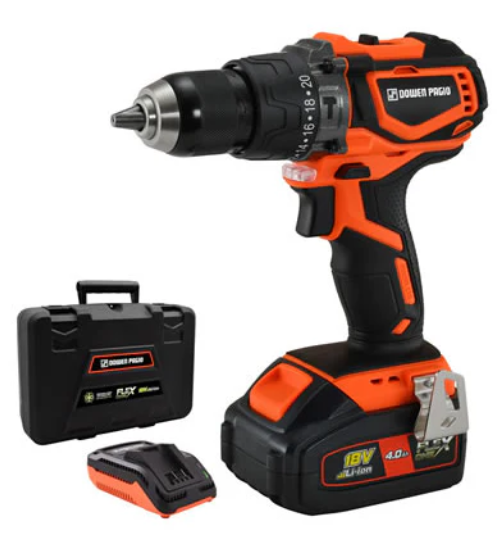 Taladro Percutor Inalámbrico (sin carbones) Potencia 18V DOWEN PAGIO